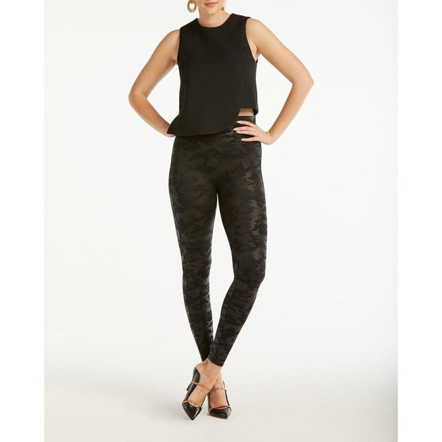 Dames Legging SPANX Faux Leather Camo Leggings SPX 20185R - Jambelles