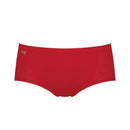 Lichtroze dames slip sloggi Basic+ Midi, van achteren gedragen, met hoge taille en subtiel afgewerkte elastische boorden. - Jambelles