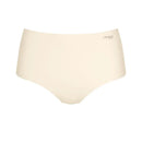 Taupekleurige dames slip sloggi ZERO Feel Maxi EX met hoge taille, naadloze afwerking en aangehecht label. - Jambelles