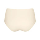 Taupekleurige dames slip sloggi ZERO Feel Maxi EX met hoge taille, naadloze afwerking en aangehecht label. - Jambelles