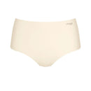 Taupekleurige dames slip sloggi ZERO Feel Maxi EX met hoge taille, naadloze afwerking en aangehecht label. - Jambelles