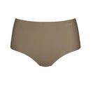 Taupekleurige dames slip sloggi ZERO Feel Maxi EX met hoge taille, naadloze afwerking en aangehecht label. - Jambelles