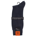 Donkerblauwe Dore Dore herensokken Homme Chaussette Cote 1x1, geribd en zonder elastische boord, op hanger. - Jambelles