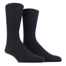Donkerblauwe Dore Dore herensokken Homme Chaussette Cote 1x1, geribd en zonder elastische boord, op hanger. - Jambelles