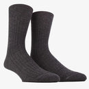 Donkerblauwe Dore Dore herensokken Homme Chaussette Cote 1x1, geribd en zonder elastische boord, op hanger. - Jambelles
