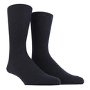 Donkerblauwe Dore Dore herensokken Homme Chaussette Cote 1x1, geribd en zonder elastische boord, op hanger. - Jambelles