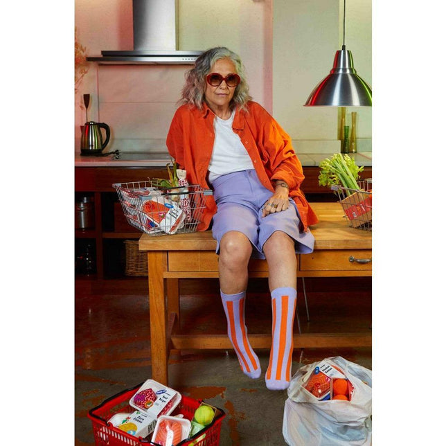 Eat My Socks Dames &amp; Heren Fantasie Sokken Socks Alaskan Salmon 2-Pack EMSNOCASA2 - Jambelles