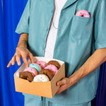 Eat My Socks Dames &amp; Heren Fantasie Sokken Socks Joe´s Donuts 4-Pack EMSNOCDOX4 - Jambelles