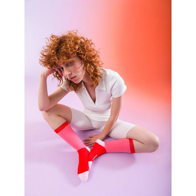 Eat My Socks Dames &amp; Heren Fantasie Sokken Socks Viva la Vulva White EMSNCVIVWH - Jambelles