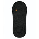 Zwarte Falke Keep Warm IN 13378 voetjessok voor dames en heren, met lage uitsnijding en oranje R-markering. - Jambelles