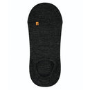 Zwarte Falke Keep Warm IN 13378 voetjessok voor dames en heren, met lage uitsnijding en oranje R-markering. - Jambelles