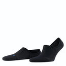 Zwarte Falke Keep Warm IN 13378 voetjessok voor dames en heren, met lage uitsnijding en oranje R-markering. - Jambelles