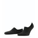 Zwarte Falke Keep Warm IN 13378 voetjessok voor dames en heren, met lage uitsnijding en oranje R-markering. - Jambelles