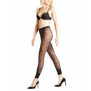 Falke dameslegging Zebra LE 41179 in zwart, transparant met abstract zebrapatroon en brede tailleband. - Jambelles