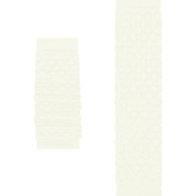 Falke dameslegwarmers Arctic Haze 46607 in crème, fijngebreid met gladde boorden en geplooide structuur. - Jambelles