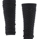 Falke dames legwarmers Arctic Haze 46607 in donkerblauw, met gerimpelde structuur en geribde boorden. - Jambelles