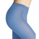 Falke Cotton Touch TI 40081 damespanty in bruin, effen en licht transparant met hoge taille. - Jambelles