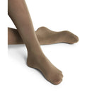 Falke Cotton Touch TI 40081 damespanty in bruin, effen en licht transparant met hoge taille. - Jambelles