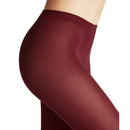 Falke Cotton Touch TI 40081 damespanty in bruin, effen en licht transparant met hoge taille. - Jambelles