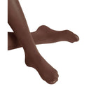 Falke Cotton Touch TI 40081 damespanty in bruin, effen en licht transparant met hoge taille. - Jambelles