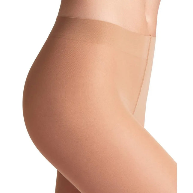 Falke damespanty Matt Deluxe 30 LE 40631 in huidkleur, met matte transparante stof en brede tailleband. - Jambelles