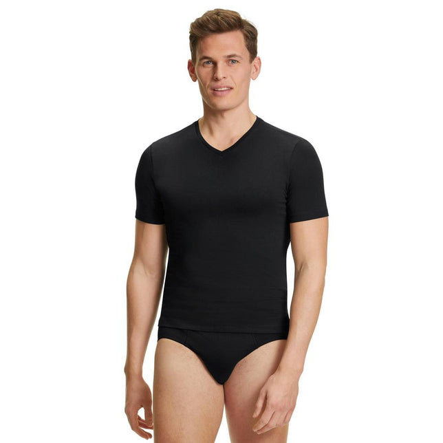 Falke Heren Shirt/Hemd UW Regular V-Neck T-Shirt 2P 68107 - Jambelles