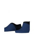 Falke Heren Voetjes Colour Blend IN 12600 in donkerblauw met zwarte boord en hiel, afgebeeld als paar - Jambelles