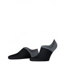 Falke Heren Voetjes Colour Blend IN 12600 in donkerblauw met zwarte boord en hiel, afgebeeld als paar - Jambelles