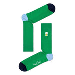 Happy Socks Dames &amp; Heren Fantasie Sokken 2-Pack Beer Socks Gift Set 2P XBEE02 - Jambelles