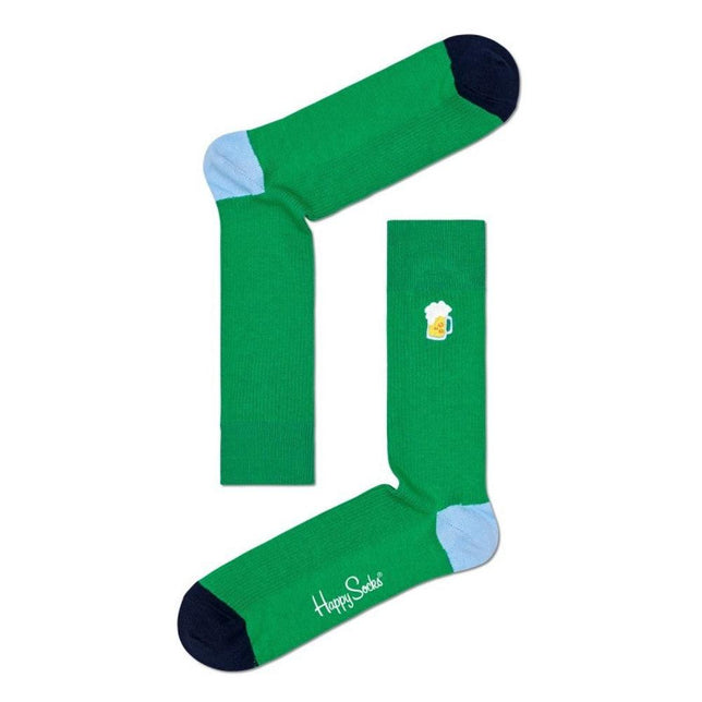 Happy Socks Dames &amp; Heren Fantasie Sokken 2-Pack Beer Socks Gift Set 2P XBEE02 - Jambelles