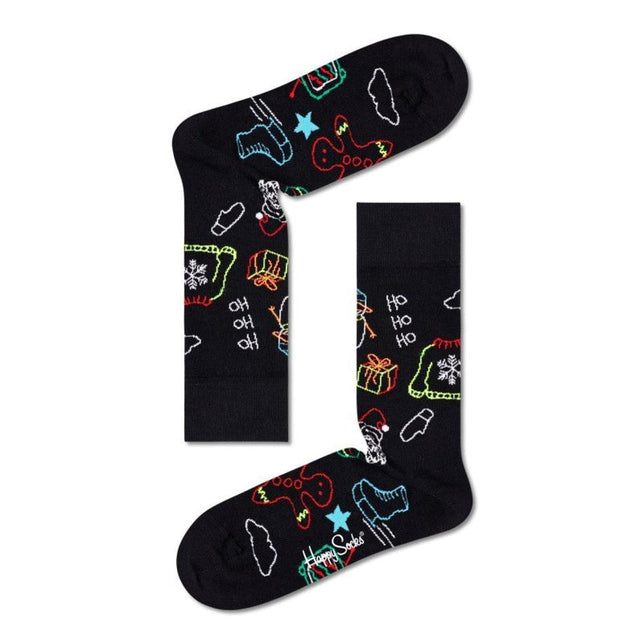 Happy Socks Dames &amp; Heren Fantasie Sokken 2-Pack Ho Gift set 2P XHOH02 - Jambelles