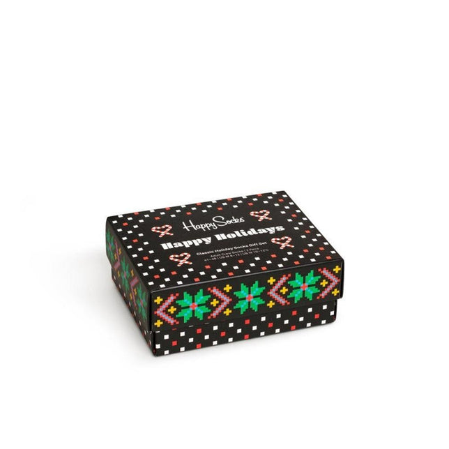 Happy Socks Dames &amp; Heren Fantasie Sokken 2-Pack Ho Gift set 2P XHOH02 - Jambelles