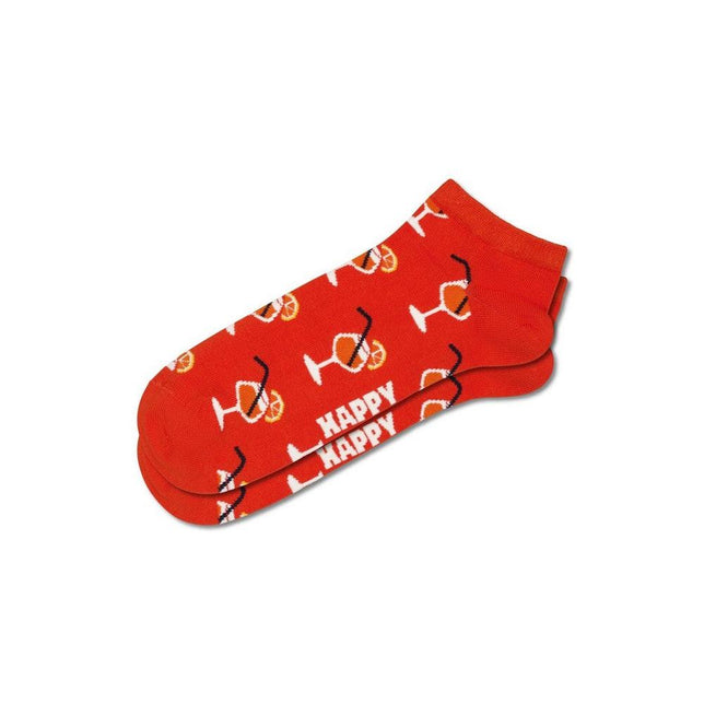 Happy Socks Dames &amp; Heren Fantasie Sokken 2-Pack Orange Spritz Lemon Low Socks P002636 - Jambelles