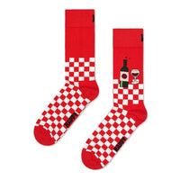 Happy Socks Dames &amp; Heren Fantasie Sokken 2-Pack Wine Gift Set P001837 - Jambelles