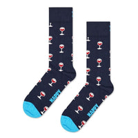 Happy Socks Dames &amp; Heren Fantasie Sokken 2-Pack Wine Gift Set P001837 - Jambelles