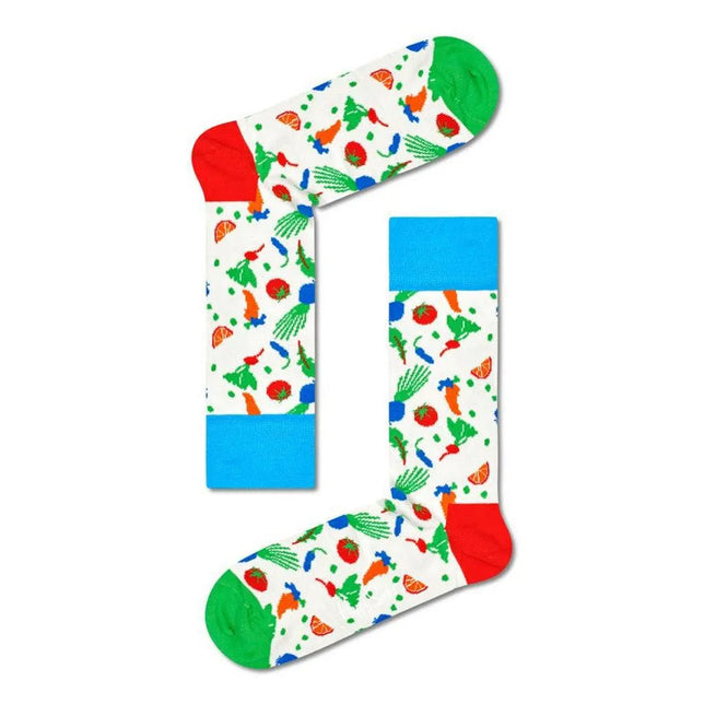 Happy Socks Dames &amp; Heren Fantasie Sokken 3-Pack Foodie Socks Gift Set Xfod08 - Jambelles