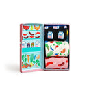 Happy Socks Dames &amp; Heren Fantasie Sokken 3-Pack Foodie Socks Gift Set Xfod08 - Jambelles