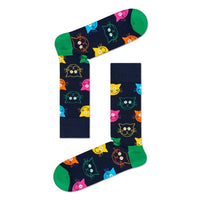 Happy Socks Dames &amp; Heren Fantasie Sokken 3-Pack Mixed Cat Socks Gift Set 3p XMJA08 - Jambelles