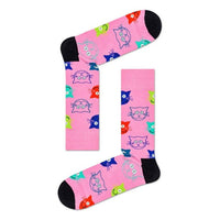 Happy Socks Dames &amp; Heren Fantasie Sokken 3-Pack Mixed Cat Socks Gift Set 3p XMJA08 - Jambelles