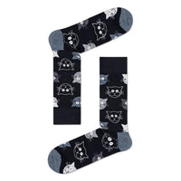 Happy Socks Dames &amp; Heren Fantasie Sokken 3-Pack Mixed Cat Socks Gift Set 3p XMJA08 - Jambelles