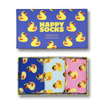 Happy Socks Dames &amp; Heren Fantasie Sokken 3-Pack Rubber Duck Socks Gift Set P002652 - Jambelles