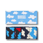 Happy Socks Dames &amp; Heren Fantasie Sokken 4-Pack Cloudy Gift Sock P002657 - Jambelles