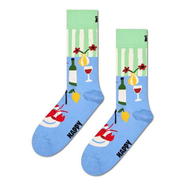 Happy Socks Dames &amp; Heren Fantasie Sokken 4-Pack Fancy Dinner Socks P002659 - Jambelles