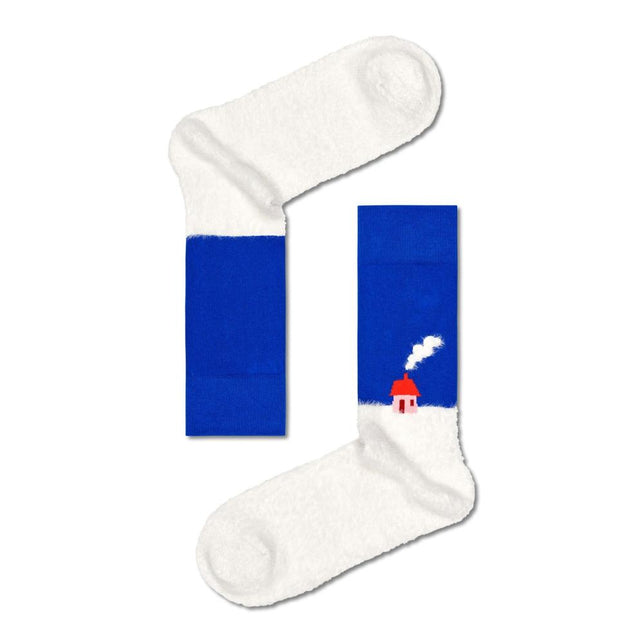 Happy Socks Dames &amp; Heren Fantasie Sokken 4 Pack Holiday Time Gift Set 4P XHTG09 - Jambelles