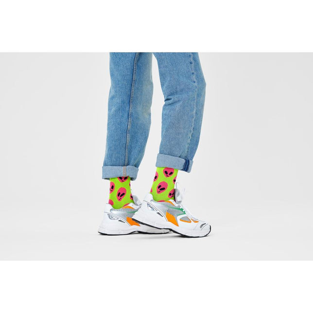 Happy Socks Dames &amp; Heren Fantasie Sokken Alien Socks ALI01 - Jambelles
