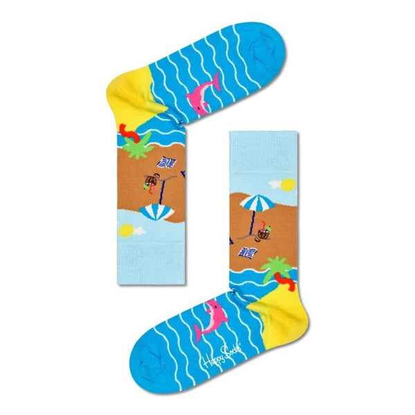 Happy Socks Dames & Heren Fantasie Sokken Beach Break Sock BCH01 ...
