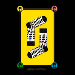Happy Socks Dames &amp; Heren Fantasie Sokken Beatles Crosswalk Sock BEA01 - Jambelles