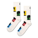 Happy Socks Dames &amp; Heren Fantasie Sokken Beatles Silhouettes Sock BEA01 si - Jambelles