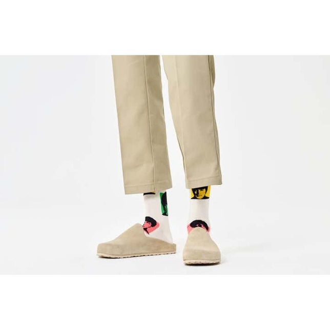 Happy Socks Dames &amp; Heren Fantasie Sokken Beatles Silhouettes Sock BEA01 si - Jambelles