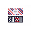 Happy Socks Dames &amp; Heren Fantasie Sokken Big Dot Gift Box 4P XBDO09 - Jambelles